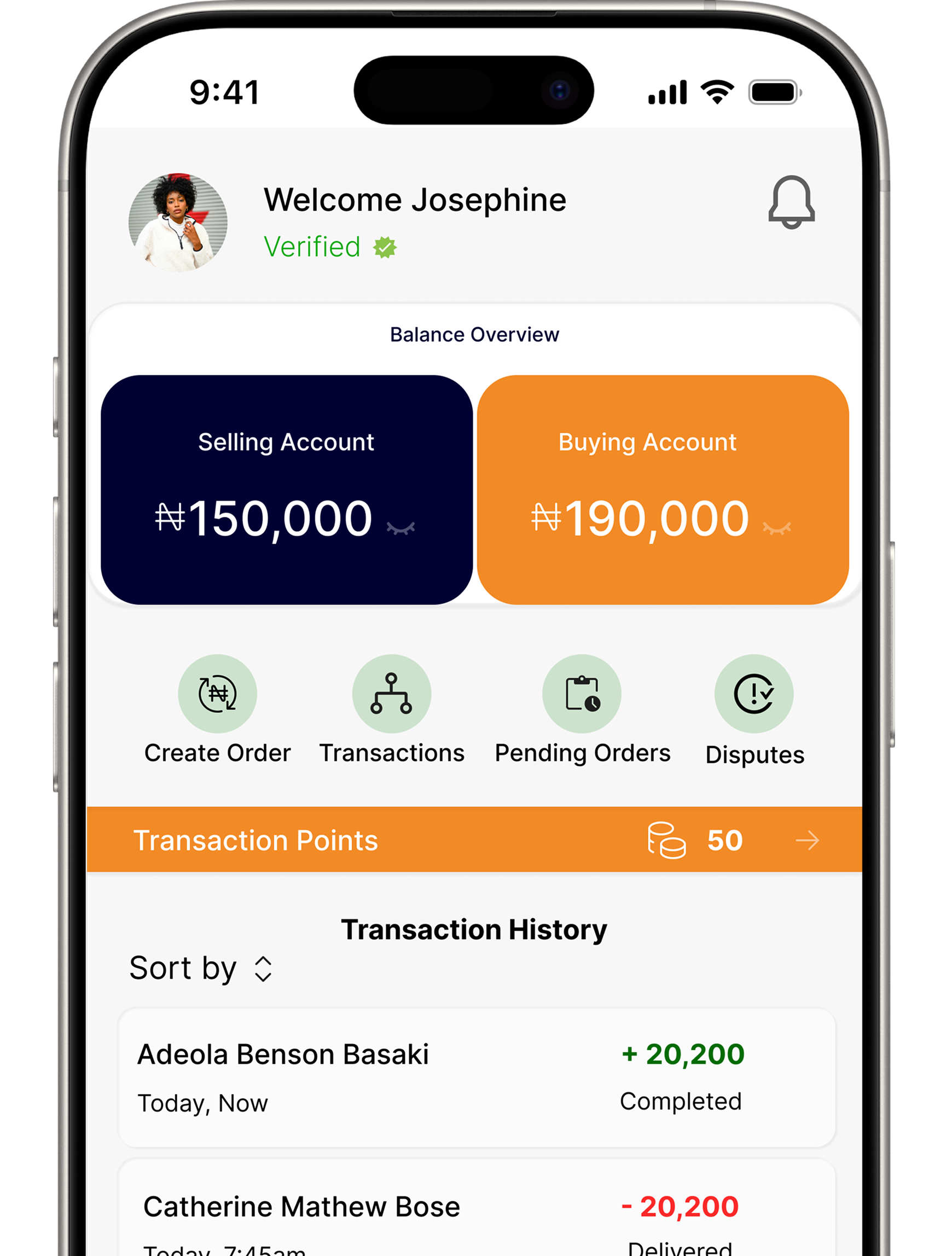 People collaborating on a transaction platform